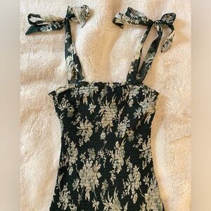 Abercrombie and Fitch printed bodycon ruffle dress